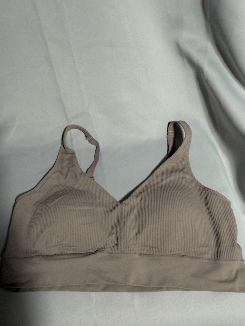 Jockey Ribbed Taupe Bralette